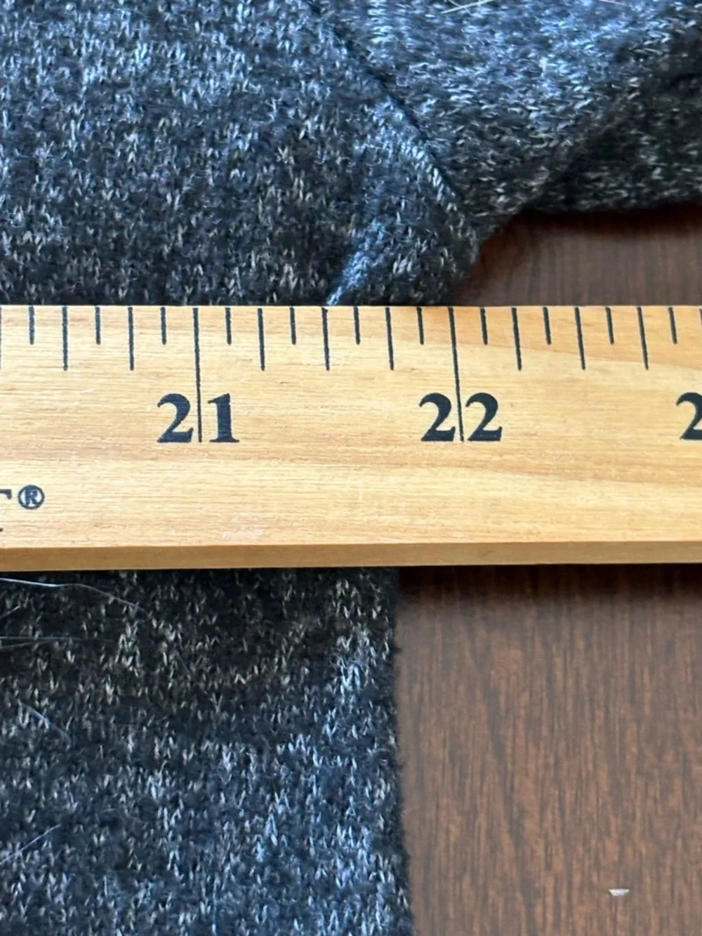Zara Gray Long Sleeve Crewneck Sweater Blue Fluffy Faux Fur Circles Size L Artsy - Picture 7 of 8